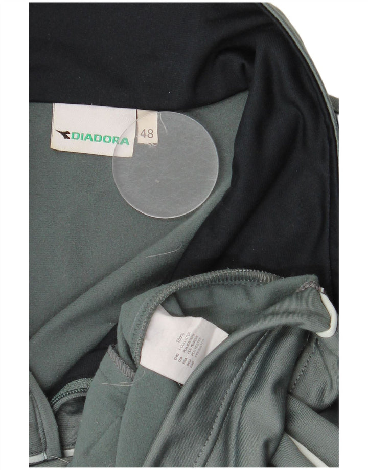 Diadora Veste de Survêtement Homme IT 48 Vert Moyen Polyester