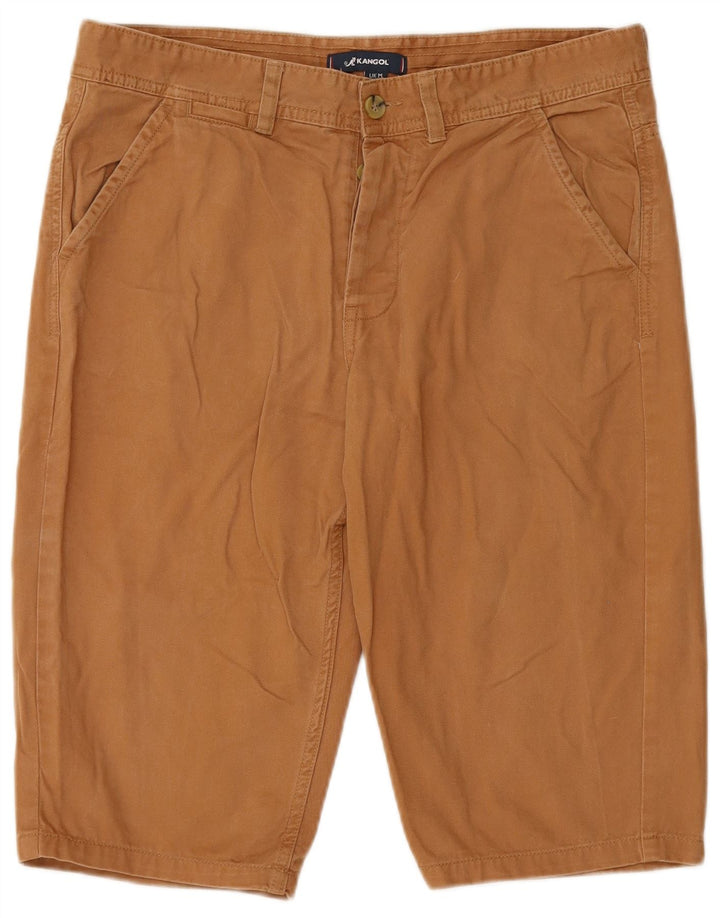 KANGOL Mens Chino Shorts Medium W34 Brown Cotton