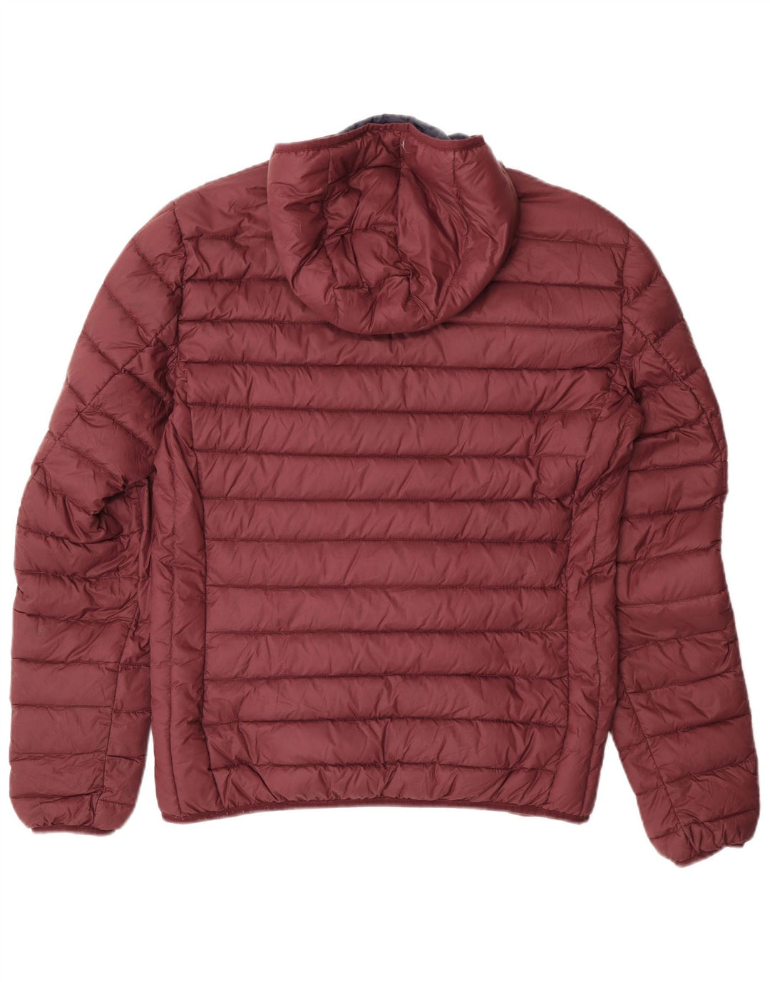 Schott Veste matelassée à capuche pour hommes UK 40 Large Bourgogne Nylon