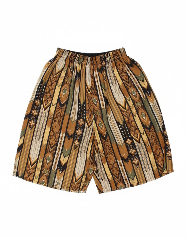 VINTAGE Womens Swimming Shorts UK 8 Small  Multicoloured Geometric