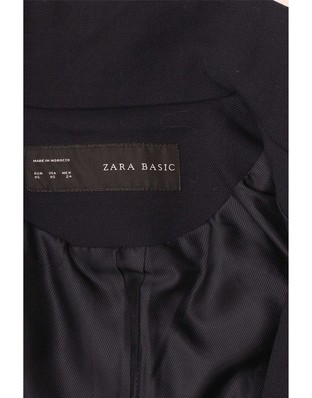 Zara Femme Pardessus UK 6 XS Bleu Marine