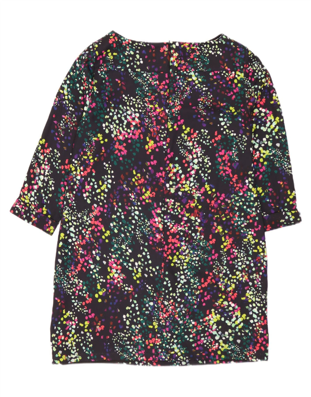 COAST Robe droite à manches 3/4 pour femme UK 10 Small Multicolore à pois