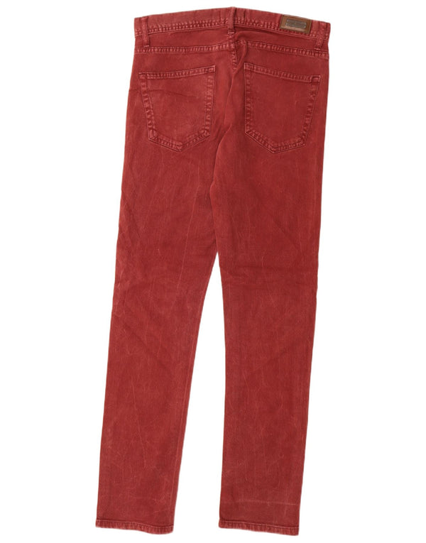 Zara Jean Slim Homme EU 38 Small W30 L30 Coton Rouge