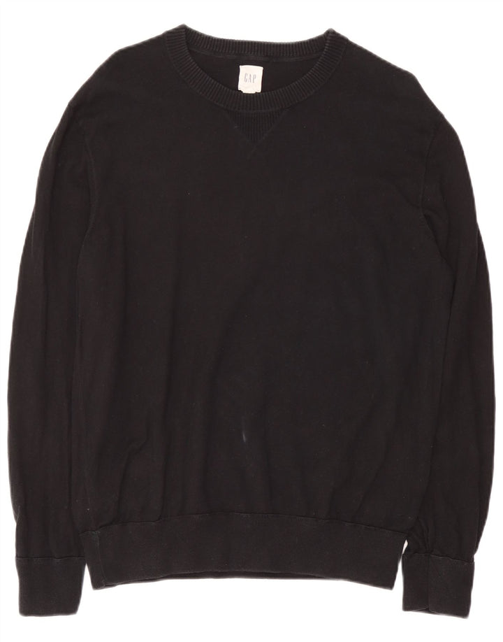 Gap Pull à col rond pour homme Petit coton noir