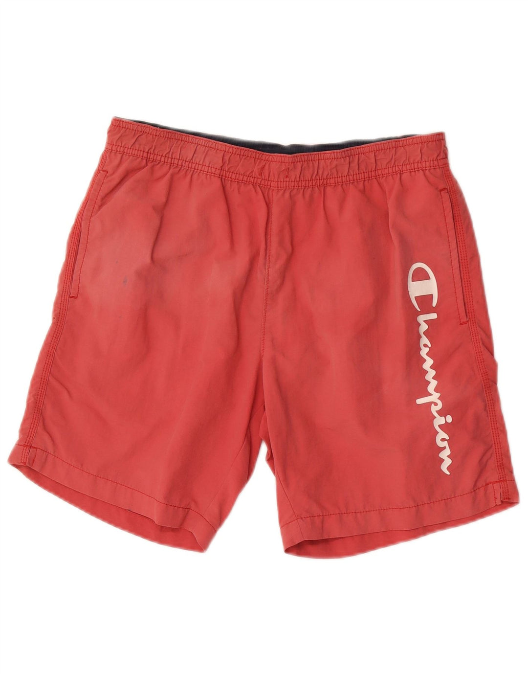 Champion Short de Bain Graphique Homme Petit Rouge Polyamide