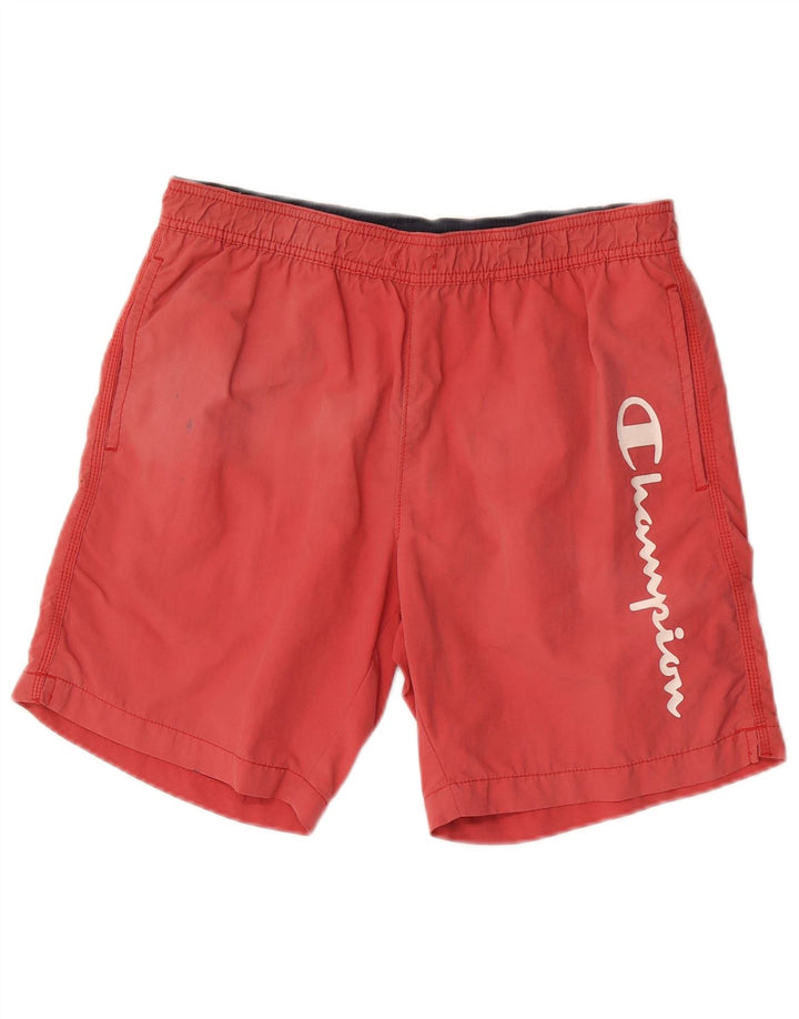 Champion Short de Bain Graphique Homme Petit Rouge Polyamide