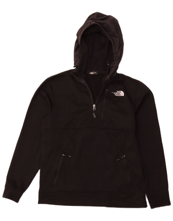 THE NORTH FACE Pull à capuche à col zippé pour homme Large Noir Polyester