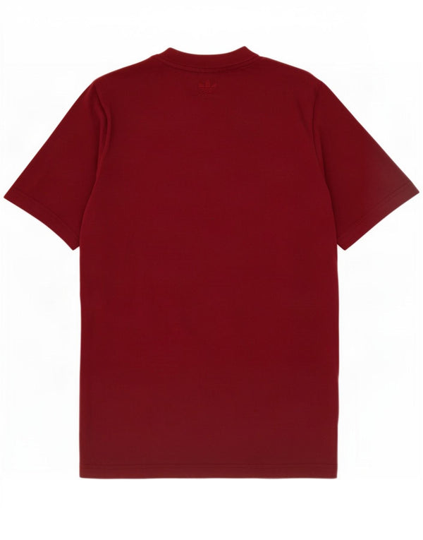 Adidas T-shirt graphique pour homme en coton bordeaux moyen
