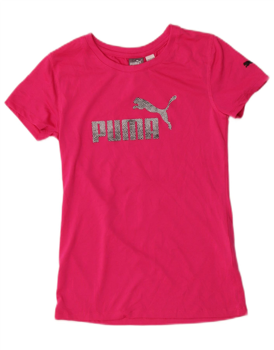 PUMA T-Shirt Graphique Fille 12-13 Ans Grand Rose Polyester