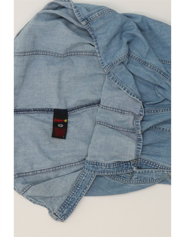 JINGLERS Mens Denim Shirt Medium Blue Cotton Vintage Jinglers and Second-Hand Jinglers from Messina Hembry 