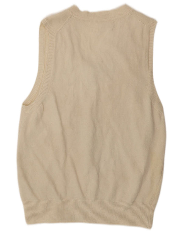 Zara Femme Débardeur UK 18 XL Laine Blanc Cassé