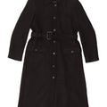 Zara Femme Pardessus UK 14 Laine Noir Moyen