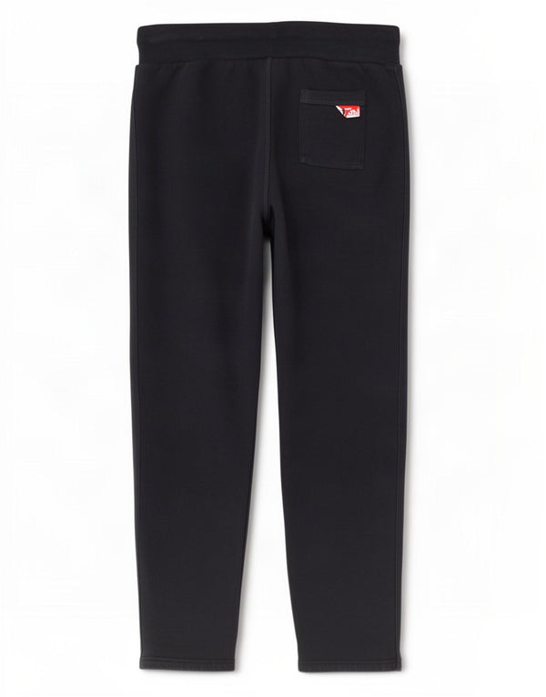 Superdry Pantalon De Survêtement Graphique Femme UK 16 Large Bleu Marine Coton