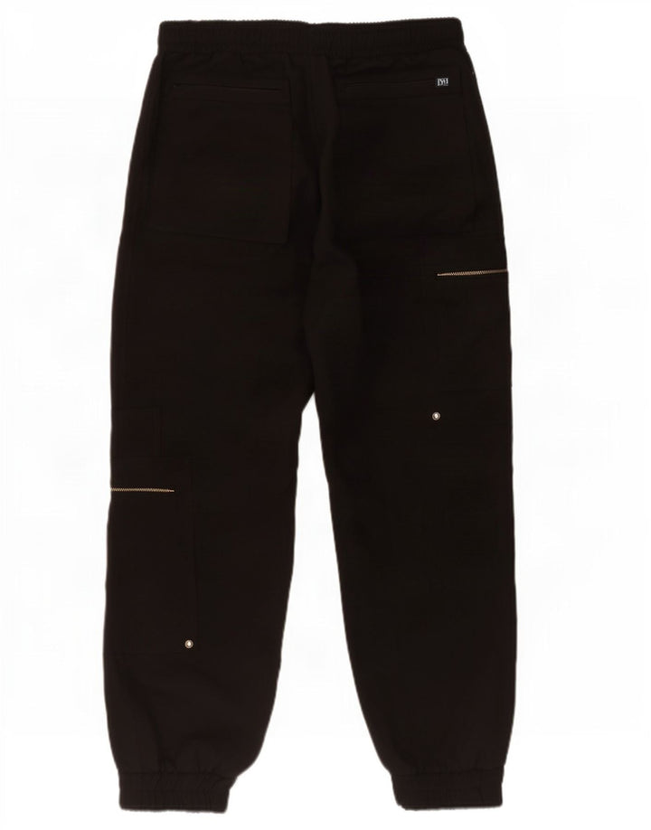 Zara Pantalon Cargo Crop Joggers Femme Large W30 L26 Noir