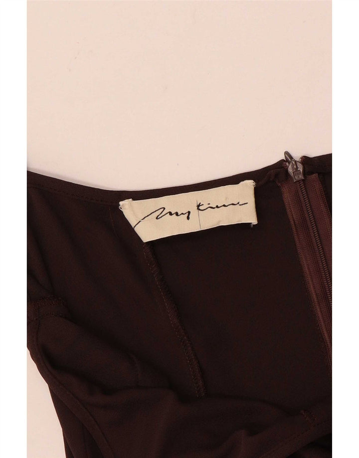 combinaison sans manches femme vintage UK 12 Brun moyen