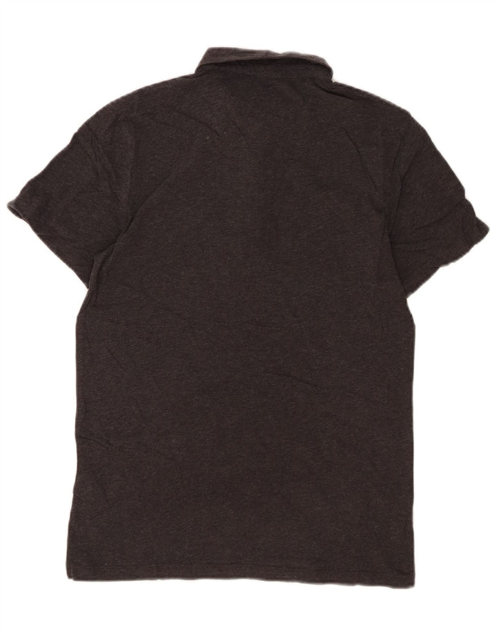ALL SAINTS Mens Polo Shirt Small Grey Cotton