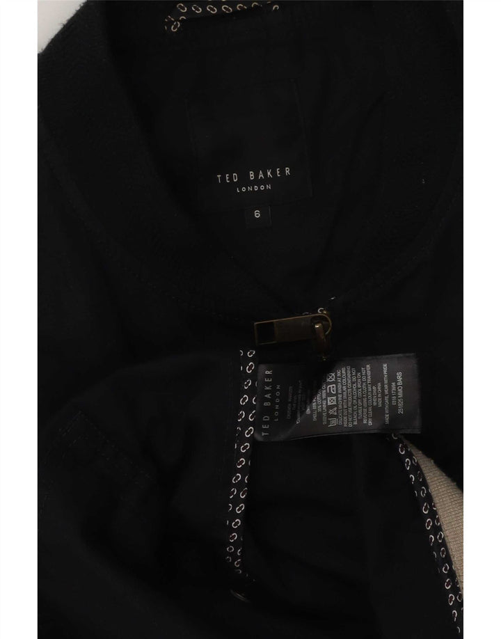 Ted Baker Veste Bomber Homme Taille 6 2XL Bleu Marine Polyester