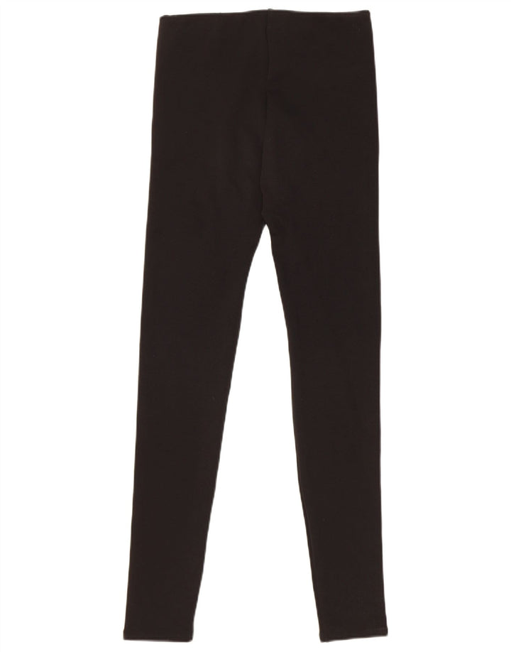 Zara Femme Leggings UK 8 Petit Noir Polyester