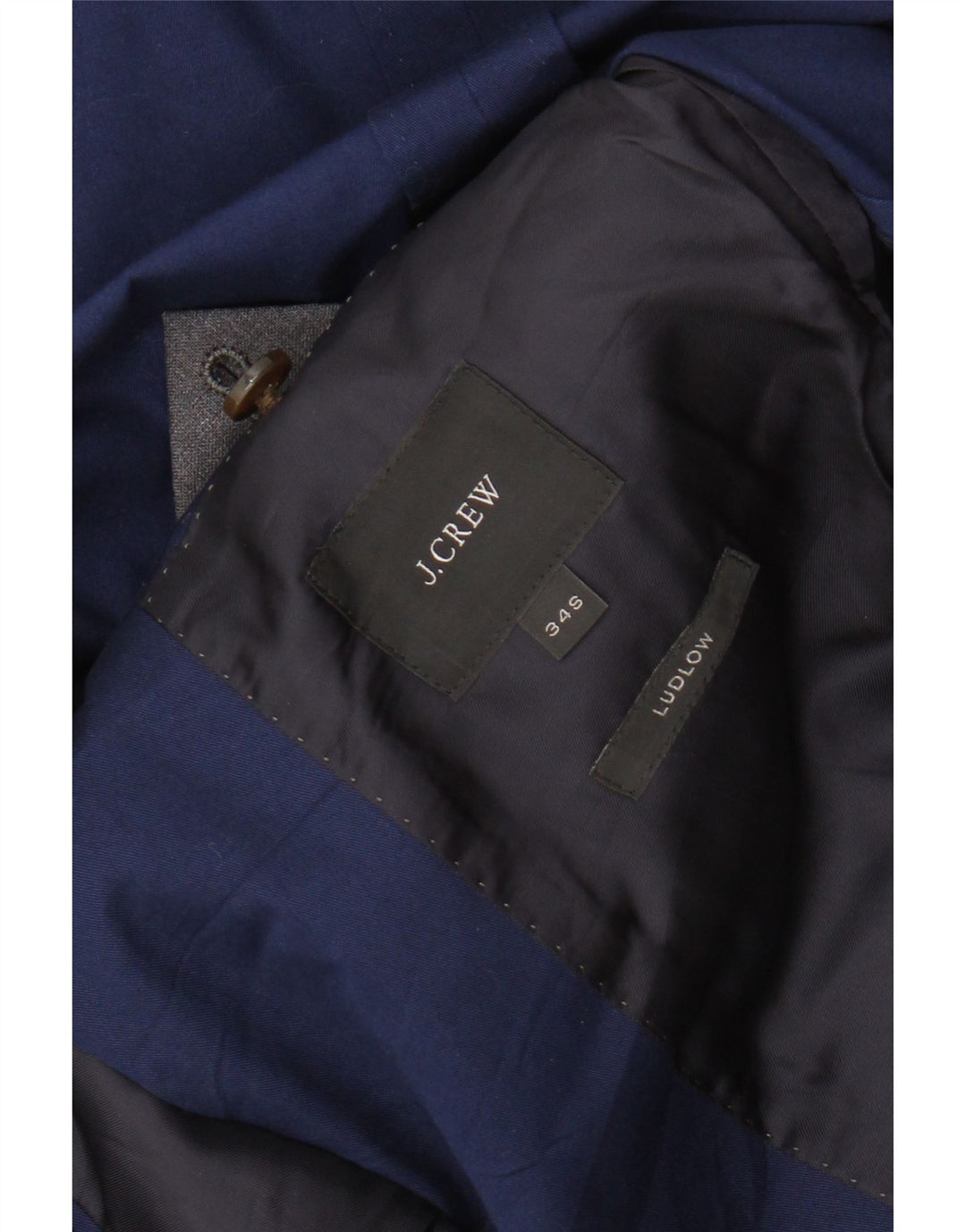 J. Crew Hommes Ludlow 2 Bouton Slim Fit Blazer Veste UK 34 XS Bleu