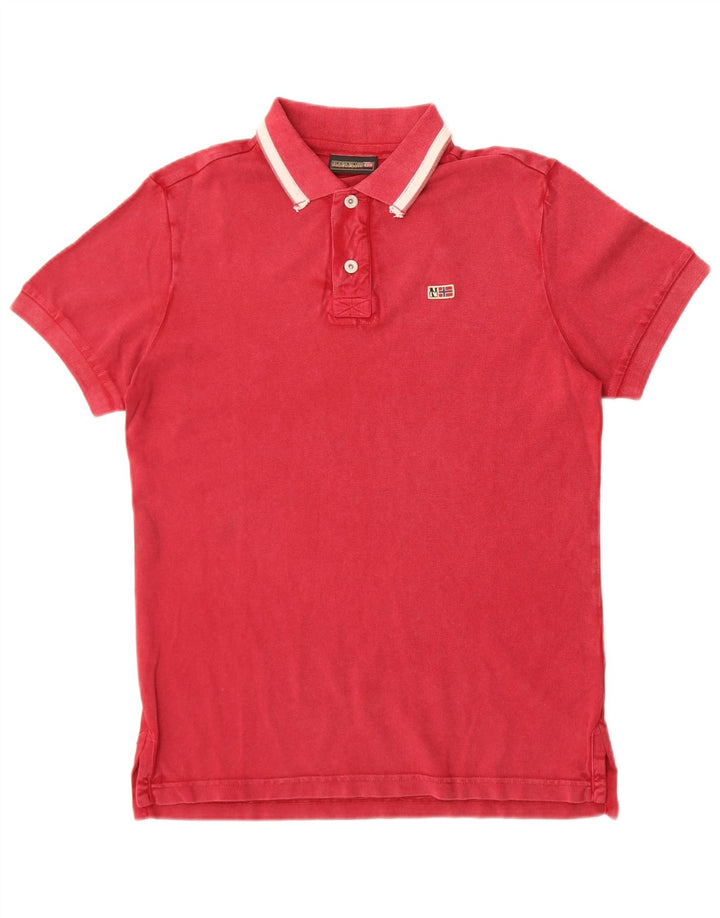 Napapijri Polo Geographic Homme Petit Bordeaux