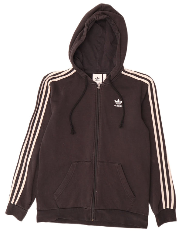 Adidas Pull à capuche zippé pour homme Petit coton noir