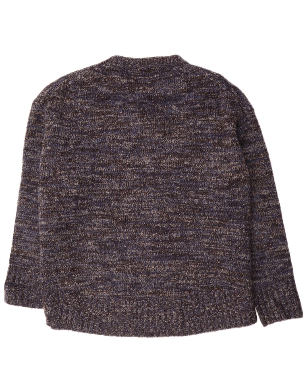 Zara Pull ras du cou pour femme UK 14 Bleu marine moyen moucheté