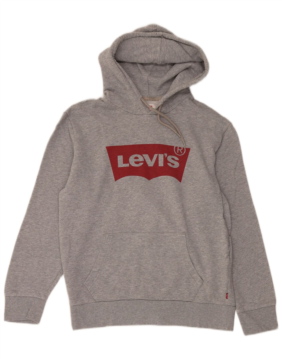 LEVI'S Pull à Capuche Graphique Homme Gris Moyen Coton