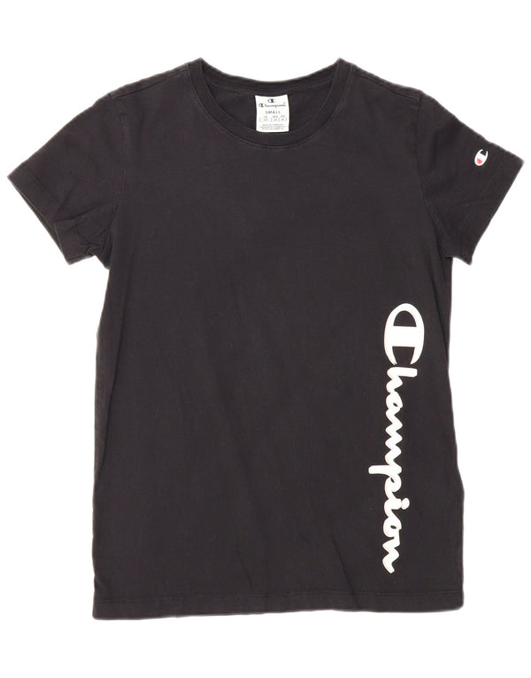 Champion T-shirt graphique pour femme UK 10 Small Noir