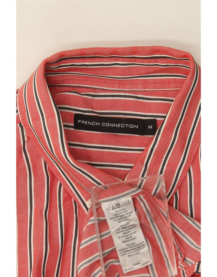 FRENCH CONNECTION Chemise Homme Coton Rayé Rouge Moyen
