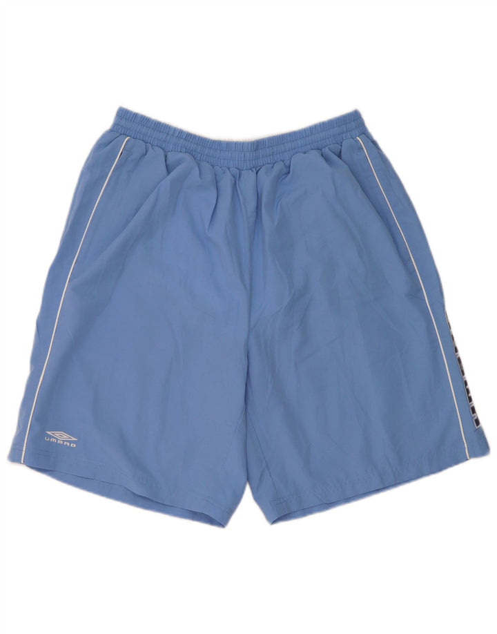 Umbro Short de Sport Graphique Homme XL Bleu Polyester