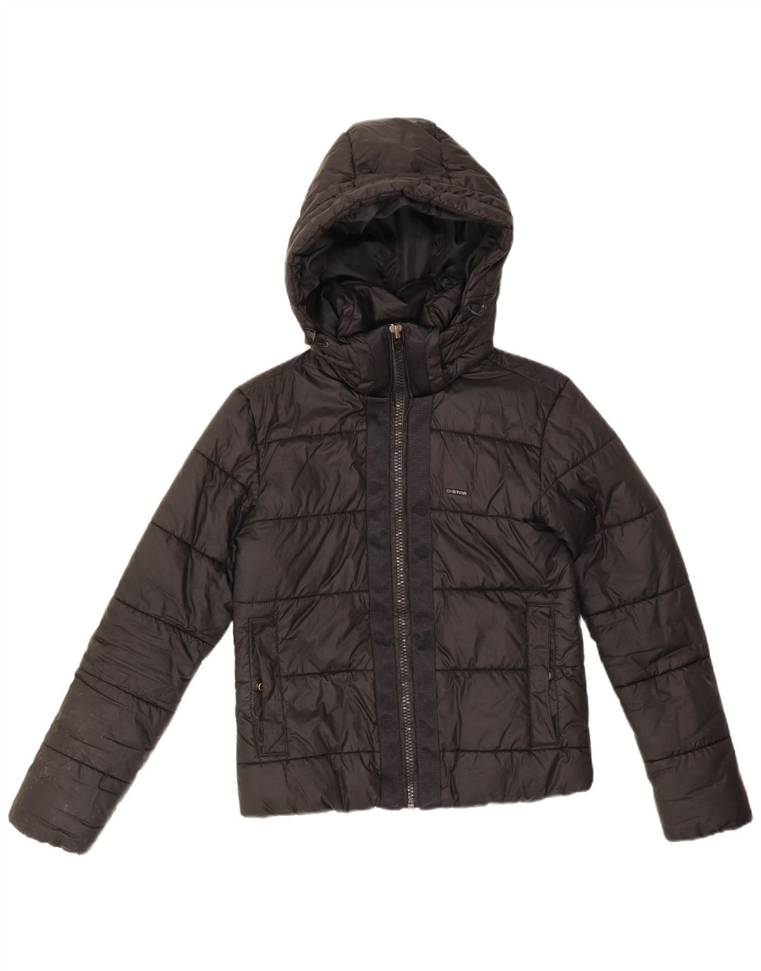 G-Star Femmes Crop Oversize Veste Rembourrée UK 6 XS Noir Polyester