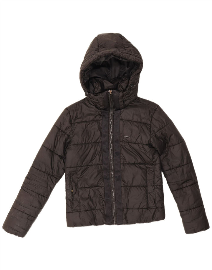 G-Star Femmes Crop Oversize Veste Rembourrée UK 6 XS Noir Polyester