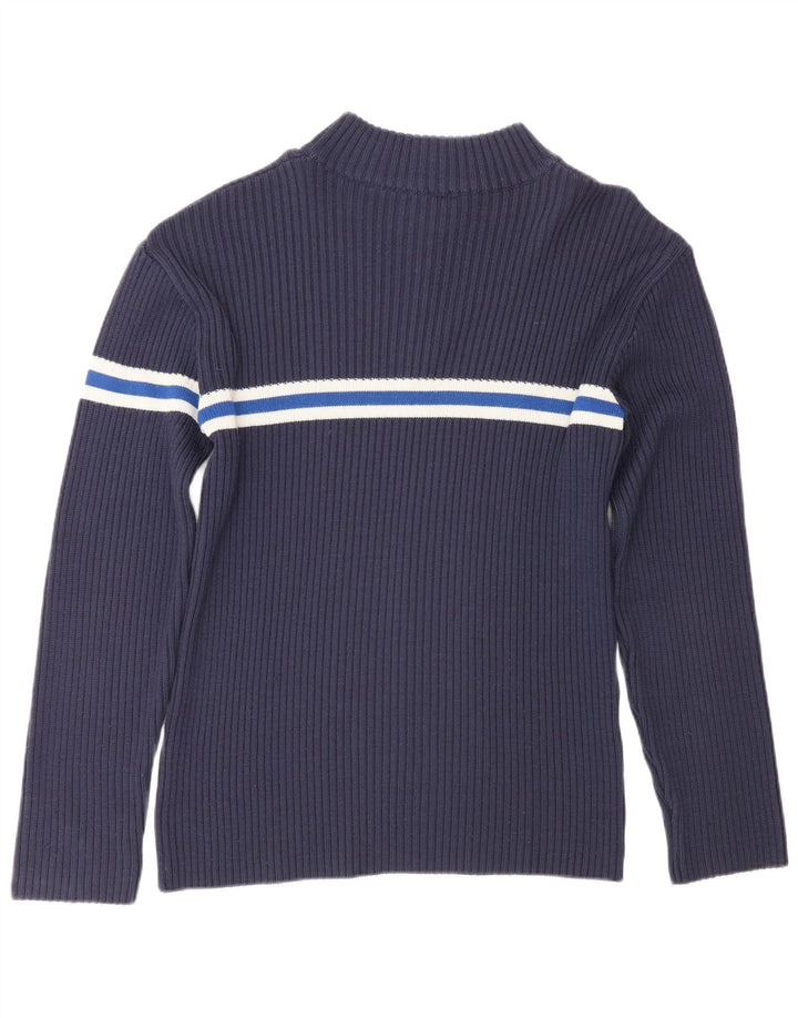 Fila Pull col zippé pour homme IT 50 Bleu marine rayé