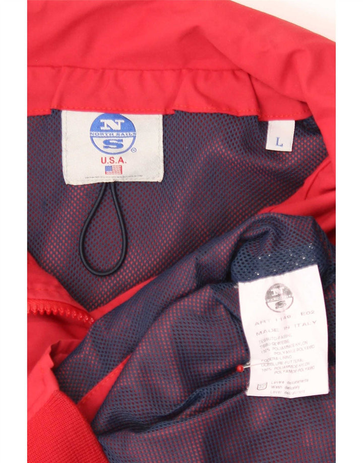 North Sails Veste Bomber Homme UK 40 Large Rouge Polyamide