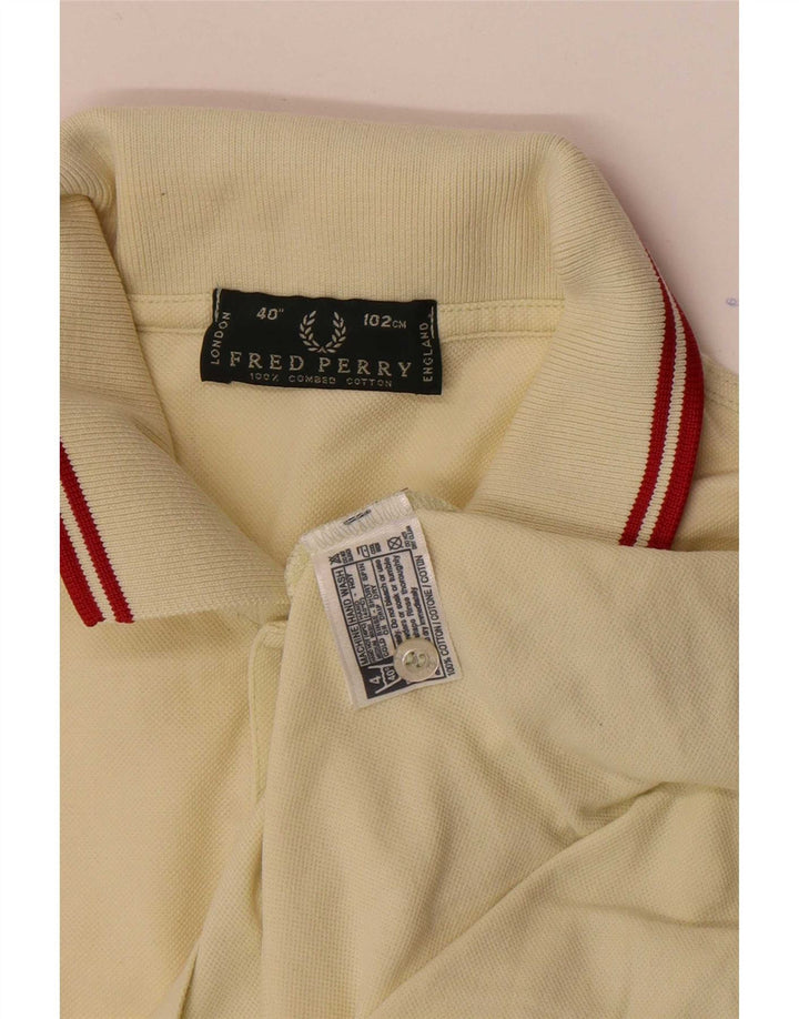 Fred Perry Polo Homme Jaune Moyen Coton