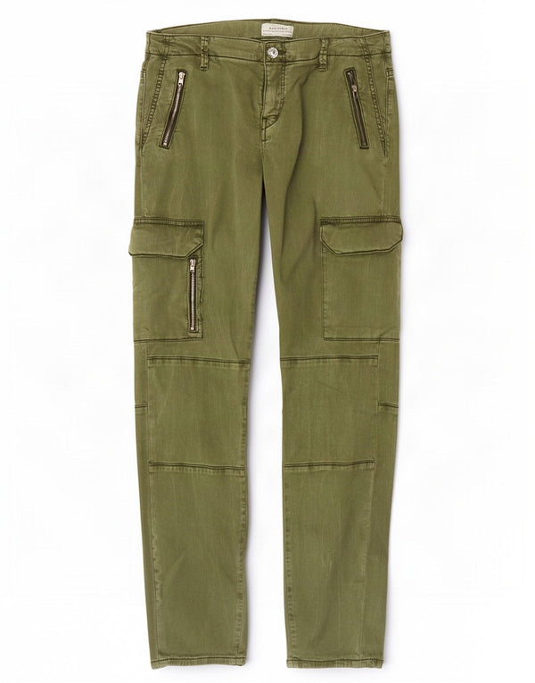 Zara Pantalon cargo slim pour femme EU 38 Small W28 L28 Vert