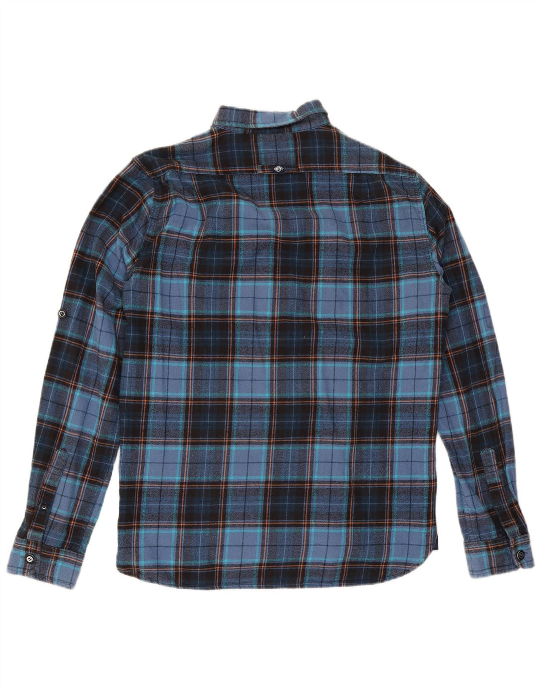 Superdry Chemise Flanelle XL Bleu Marine Carreaux Coton Homme