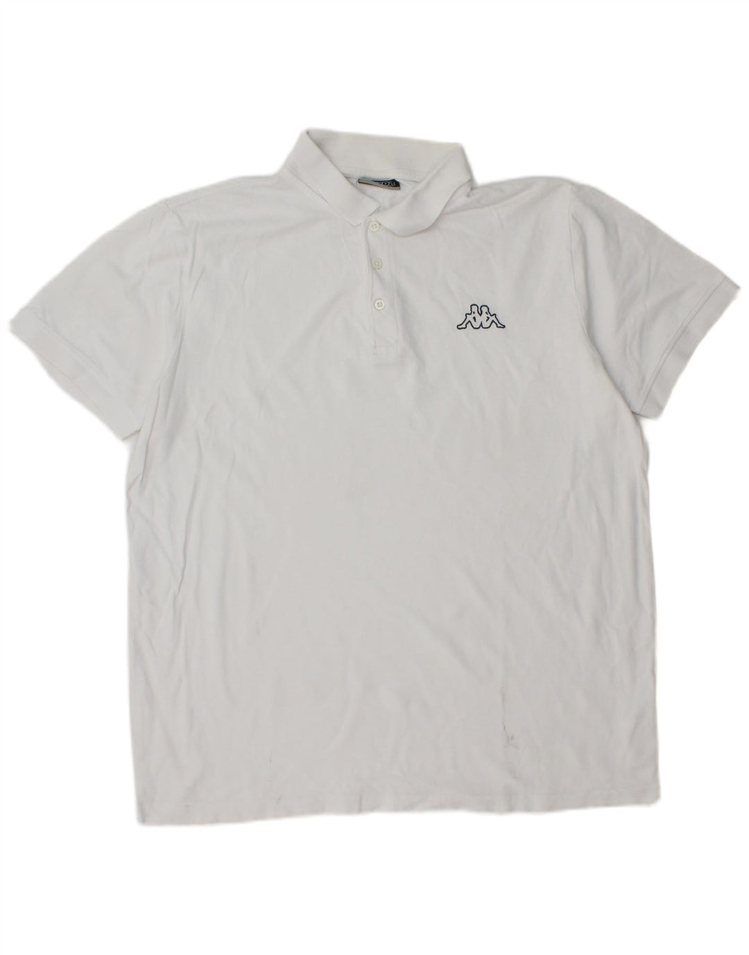 KAPPA Polo Homme Grand Blanc Coton