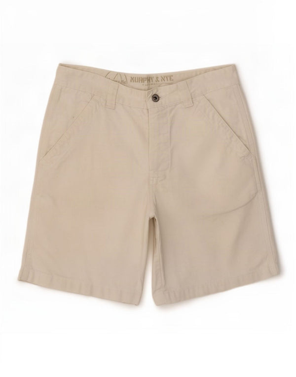 Murphy & Nye Short Chino Homme W33 Medium Blanc Cassé Coton