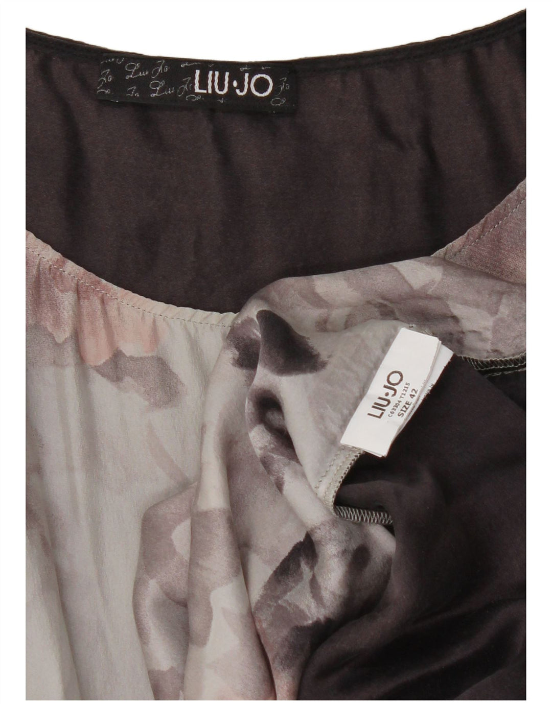 Liu Jo Robe droite sans manches pour femme IT 42 Gris moyen fleuri
