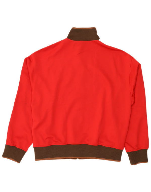Zara Mens Survêtement Top Jacket Large Rouge Colourblock Polyester