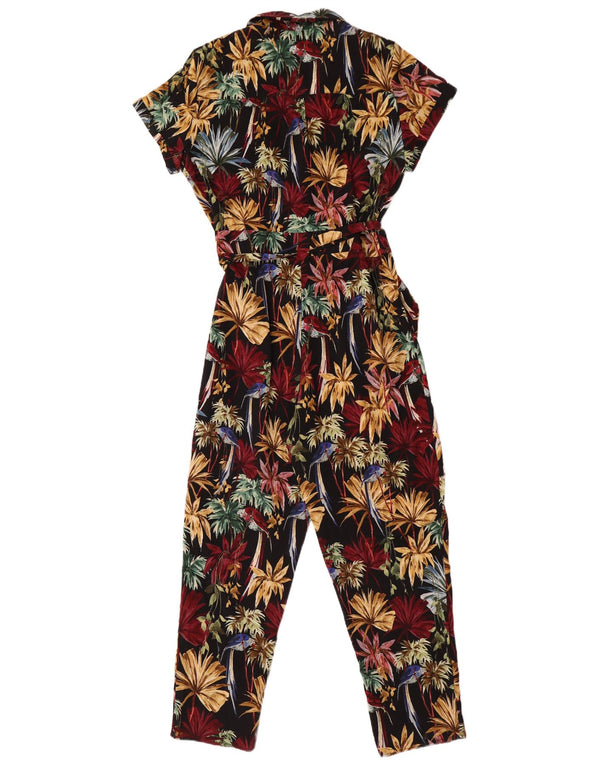 Zara Combinaison Femme UK 14 Medium Multicolore Floral Hawaïen