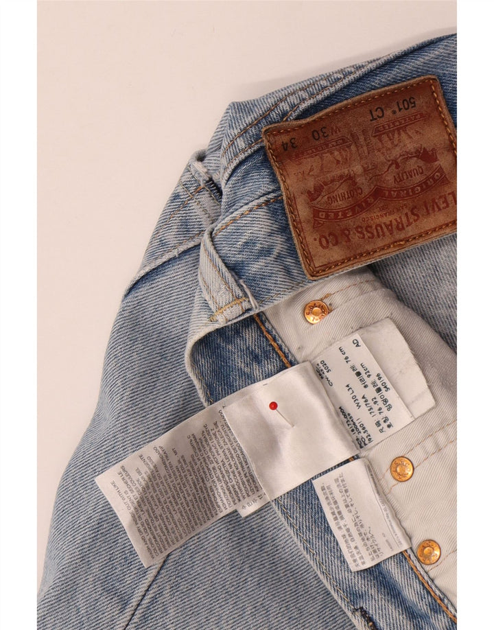 LEVI'S Jean Droit 501 CT Homme W30 L30 Bleu Coton