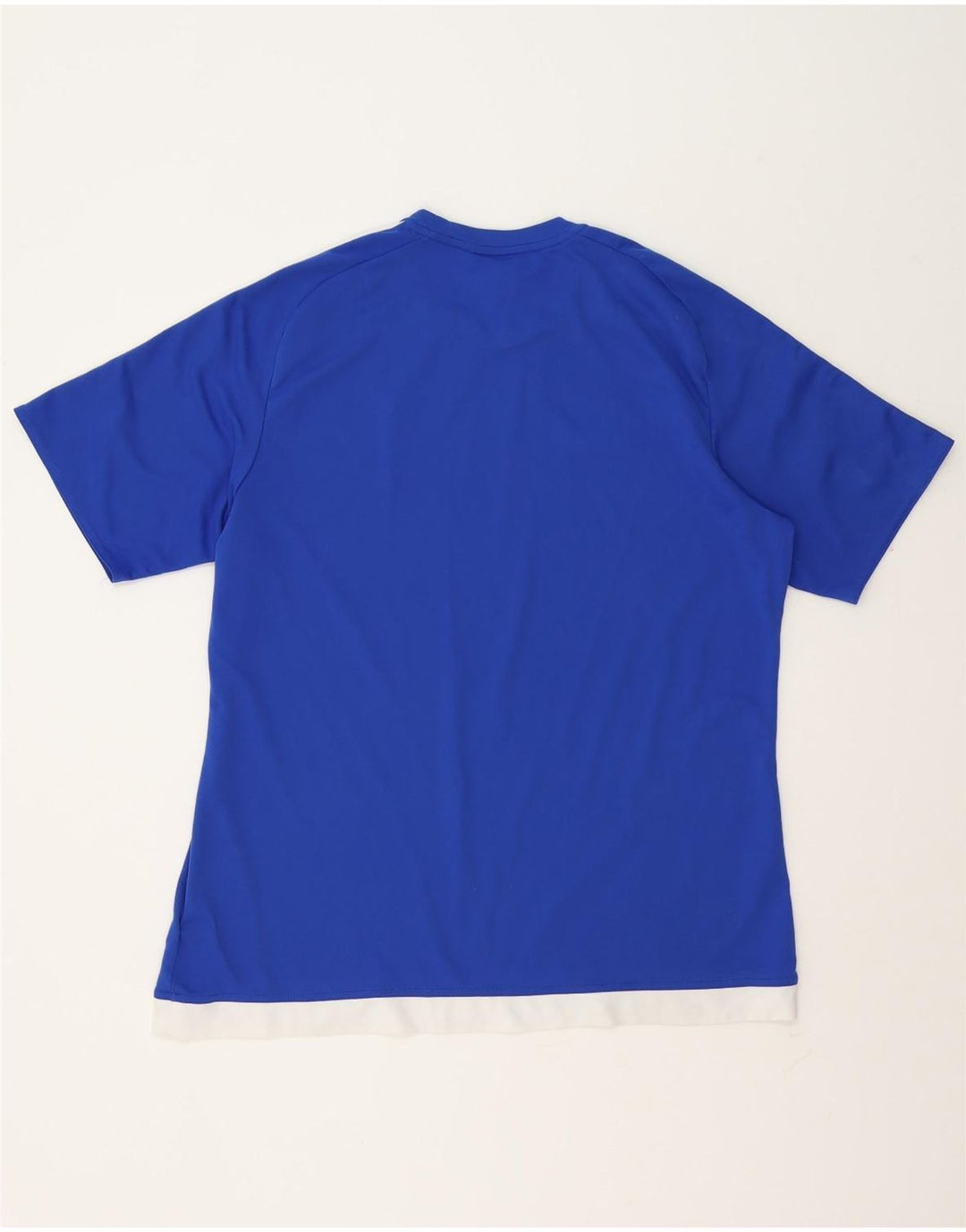 Adidas Climalite T-Shirt Top XL Bleu Colorblock Polyester