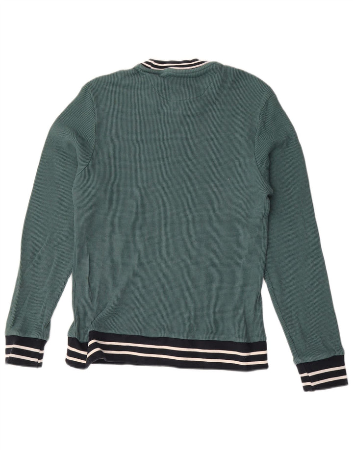 Farah Sweat-shirt en coton rayé vert moyen pour homme