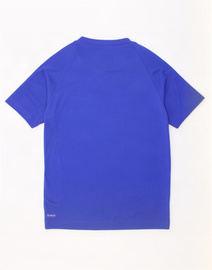 Adidas Garçon Climalite T-Shirt Top 9-10 ans Bleu Polyester