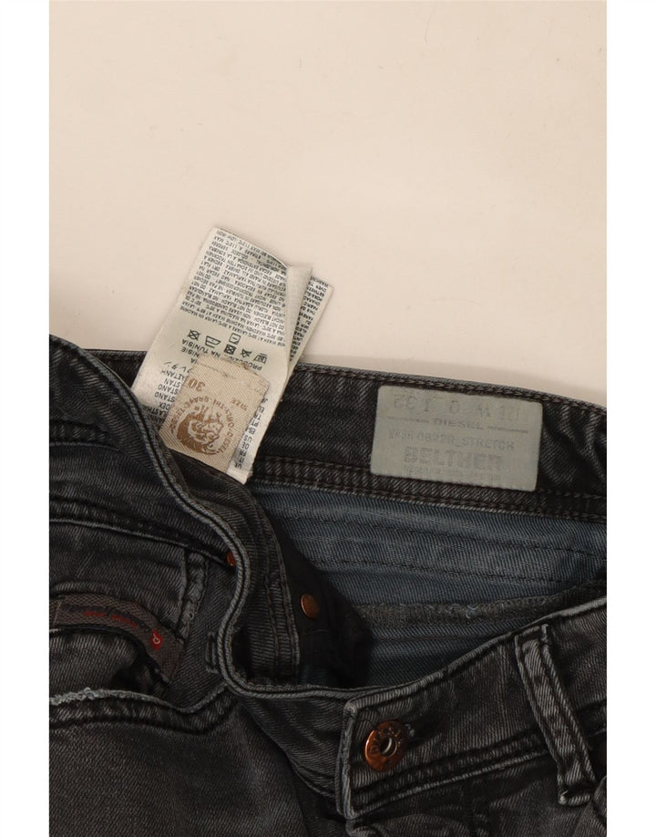Diesel Femme Belther Regular Slim Jean W30 L30 Gris Coton