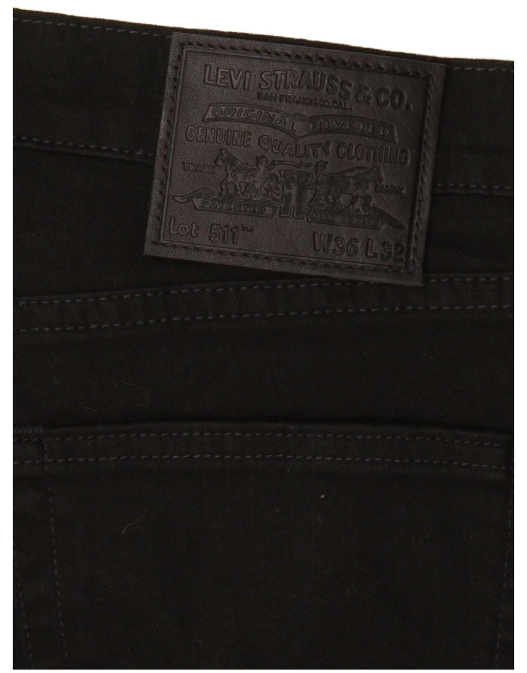 LEVI'S Jean Slim 511 Homme W36 L32 Noir Coton