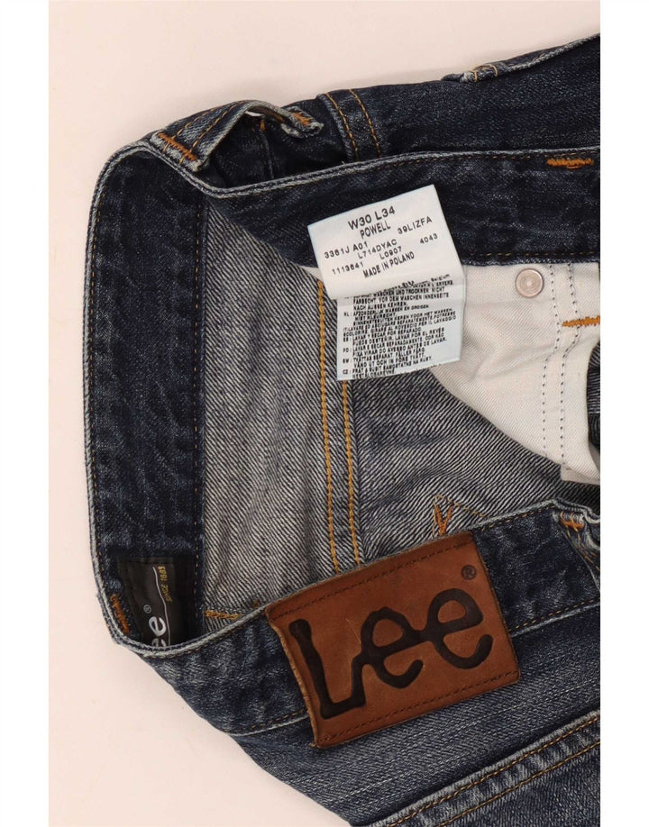 Lee Femme Powell Jean Droit W30 L28 Bleu Marine Coton