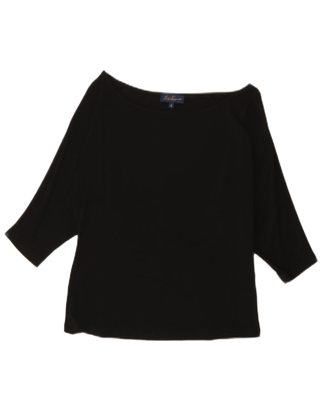 Luisa Spagnoli Haut à manches 3/4 pour femme UK 8 Small Noir